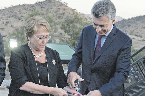 Macri y Bachelet reforzaron lazos entre Chile y Argentina