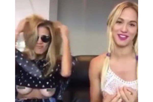 El descuido hot de Virginia Gallardo- hizo un topless en plena entrevista