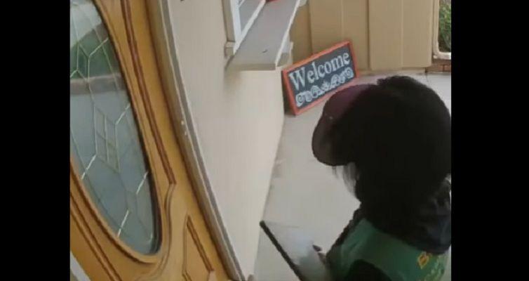 iexclFuera de mi casa Un perro le da el susto de su vida a una cartera