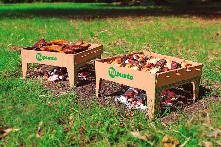 Inventaron la parrilla portaacutetil y descartable para hacer asado