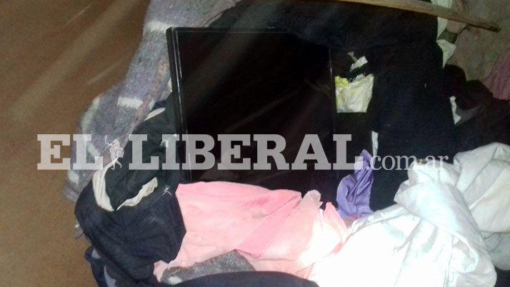Buscaban un televisor robado y encontraron auto partes
