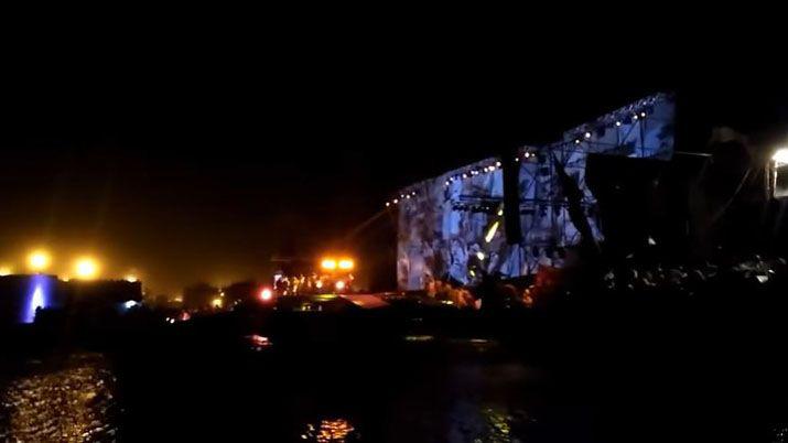 Un temporal arrasó con el escenario del Festival de la Vendimia