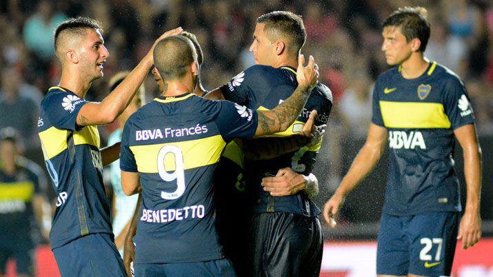 Boca festejoacute ante Coloacuten en Santa Fe