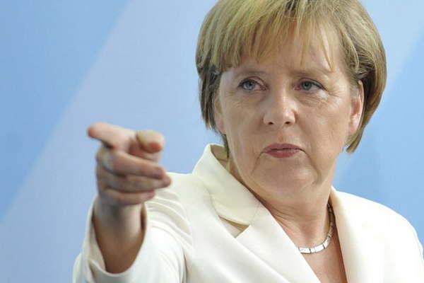 La canciller alemana Merkel ratificoacute su postura  a favor de la coexistencia de Israel y Palestina