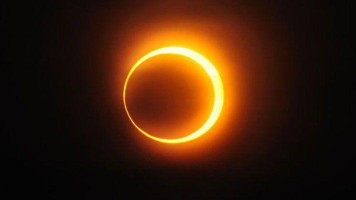 Terminoacute el eclipse solar- asiacute se vio el anillo de fuego
