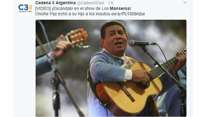 Los Manseros en Twitter- la red social donde los medios nacionales se hicieron eco