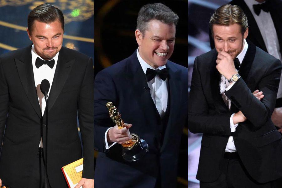 Los tres conspiradores del papeloacuten en los Oscar