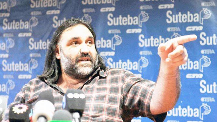 Baradel (titular de Suteba) denunció a Macri por sus dichos