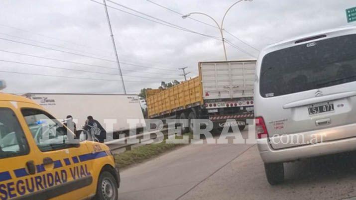 El accidente se produjo en la autopista Juan Domingo Perón