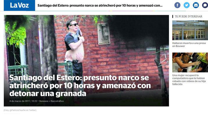 Medios nacionales se hicieron eco del narco que se habiacutea atrincherado