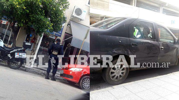 Fuerte choque en esquina ceacutentrica