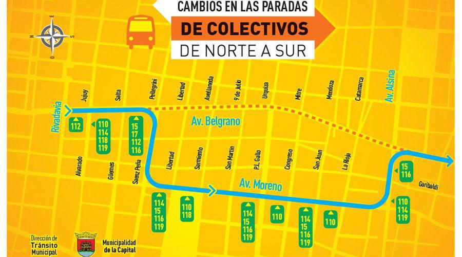Cambiaraacuten los recorridos de los colectivos en Av Belgrano