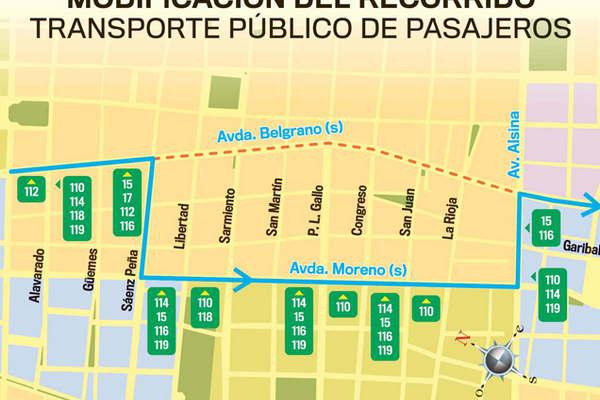 Desde hoy se modificaraacute el recorrido de las liacuteneas de transporte por Avda Belgrano