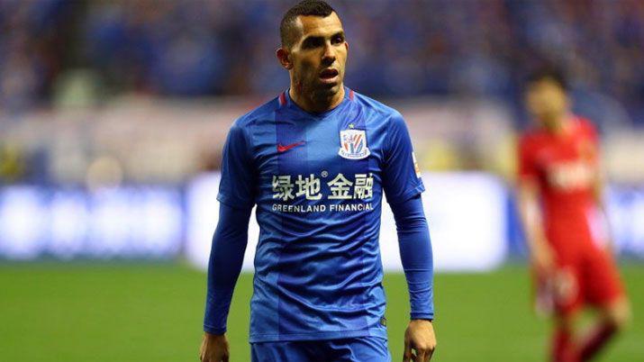 El Shanghai de Tevez debioacute conformarse con un empate