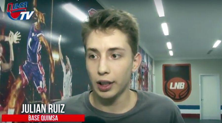 Video- Juliaacuten Ruiacutez y sus impresiones de la victoria de Quimsa