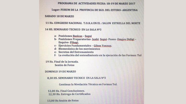Invitan al Congreso Nacional y Seminario Teacutecnico de Taekwon-Do