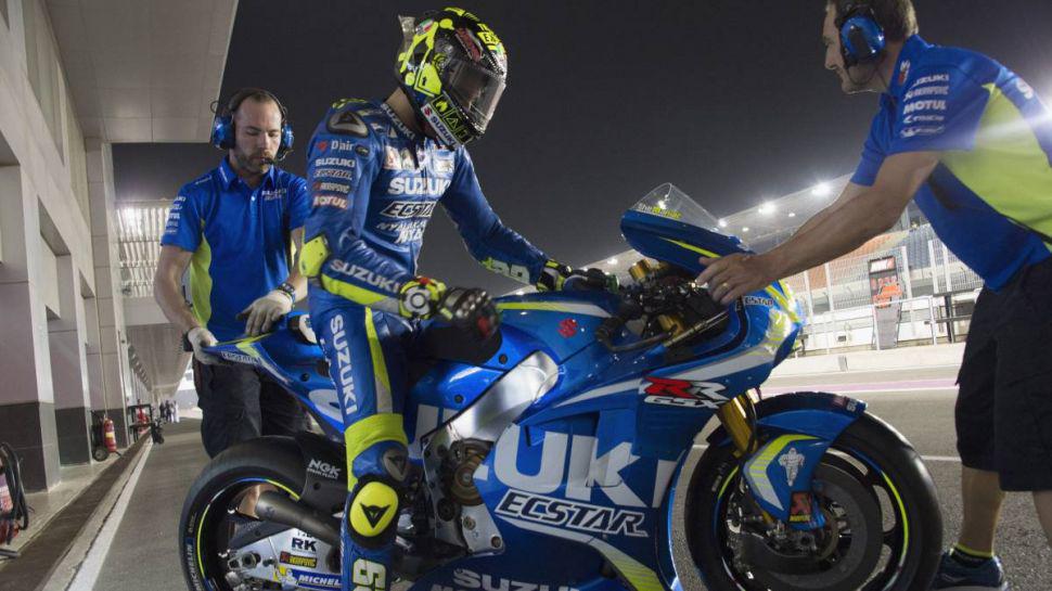 Andrea Iannone en el test de Qatar