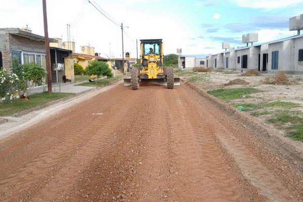 Culminoacute el acondicionamiento  de las calles del barrio de Galeano