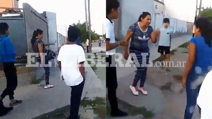 VIDEO Su hija recibioacute una paliza y la defendioacute a los golpes