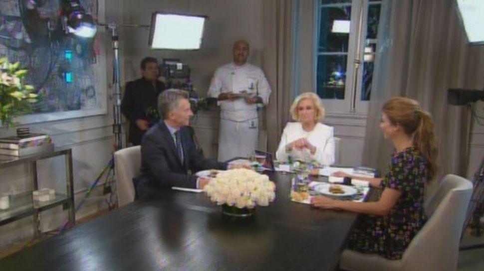 El minuto a minuto de Mauricio Macri con Mirtha Legrand