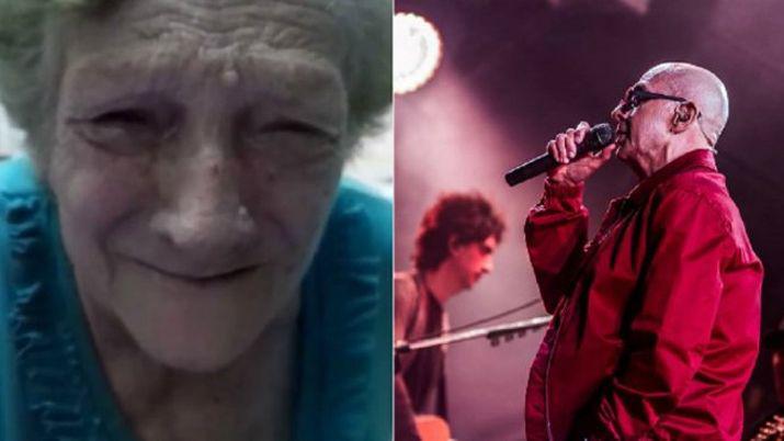 El pedido de una abuela al Indio Solari- Teneacute fuerzas