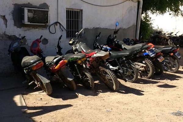 Secuestran diez motocicletas en los controles de rutina