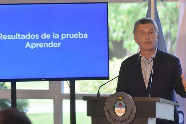 Macri reveloacute los resultados sorprendentemente malos y dolorosos de evaluacioacuten educativa
