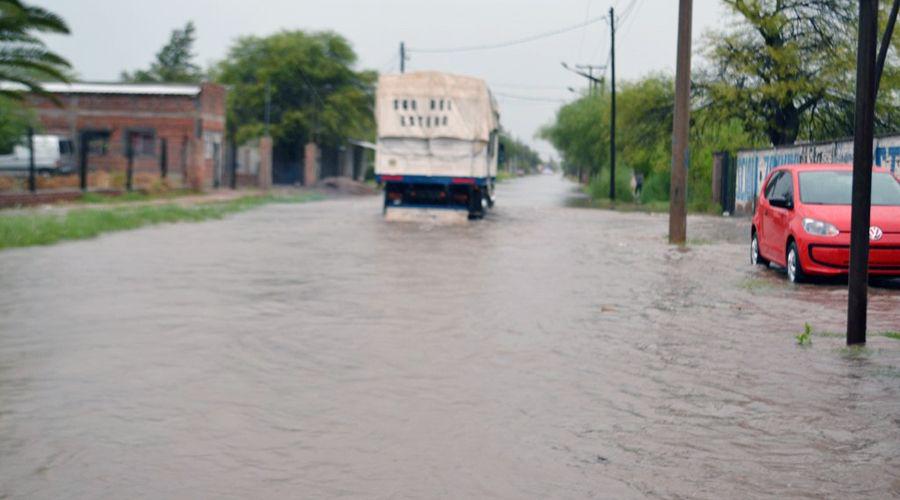 La lluvia no da tregua en Antildeatuya desde ayer