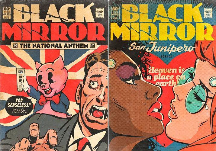 Hizo una tapa de comic para cada episodio de lsquoBlack Mirrorrsquo