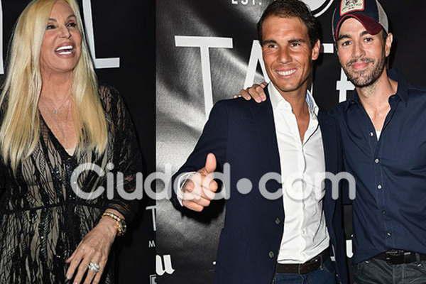 Susana invitada especial en el restoacute de Enrique Iglesias y Rafael Nadal