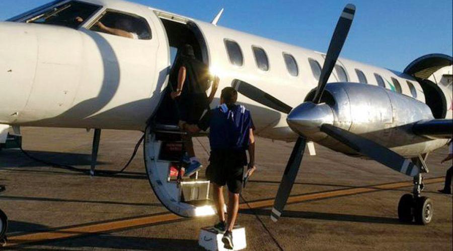 Video- Susto en el despegue del vuelo de Racing