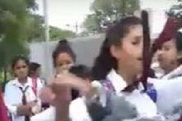 Alumnas de colegios de Friacuteas y Quimiliacute protagonizan brutal peleas