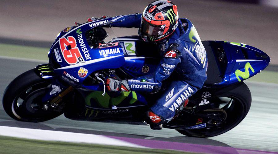 Maverick manda en los libres de Losail delante de Maacuterquez y Pedrosa