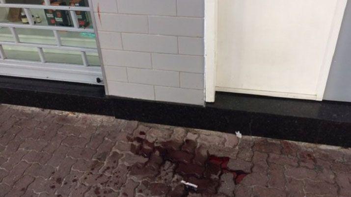 Este fue el lugar en el que quedó tendido el joven