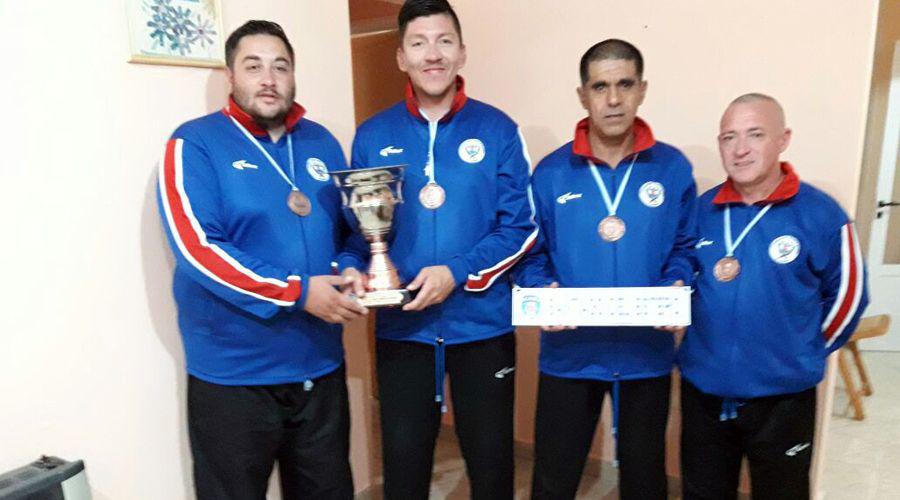 Santiago en el podio del Torneo Argentino de Bochas