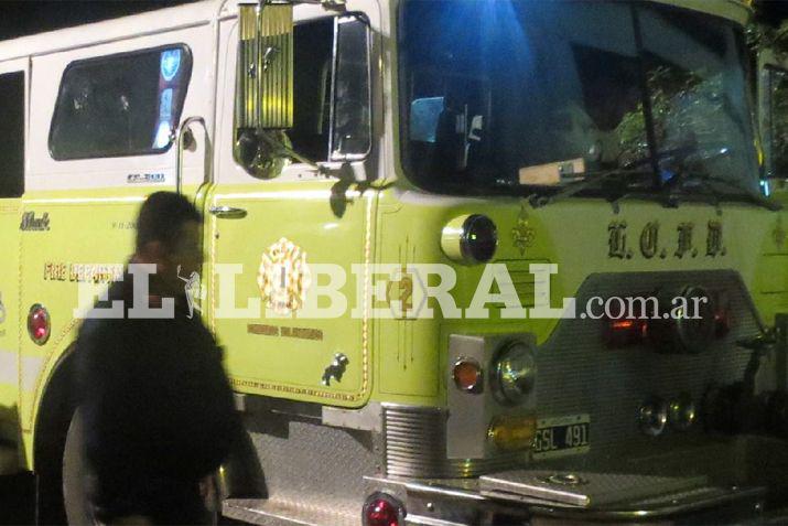 El incendio motivó la presencia de los bomberos