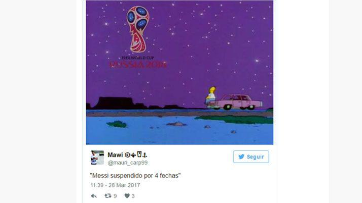 #ChauRusia- en Twitter se despiden del mundial por la sancioacuten a Messi