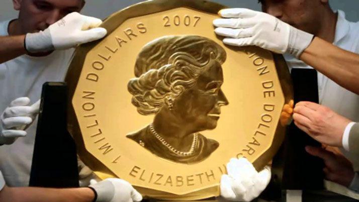 Golpe maestro- roban una moneda de oro de 100 kilos