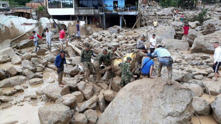 Ya son 154 los muertos por el alud en Colombia