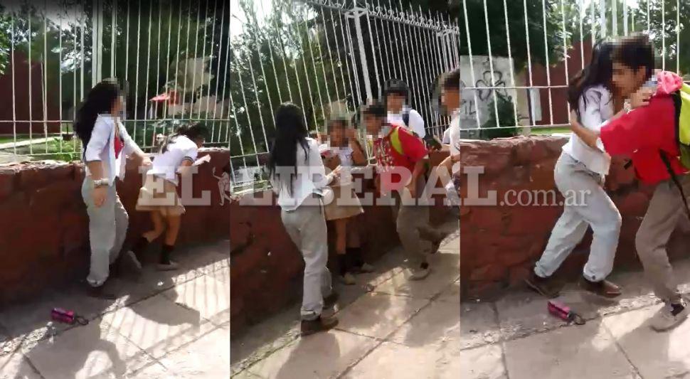 VIDEO  Dos adolescentes se agarraron a trompadas a la salida del colegio