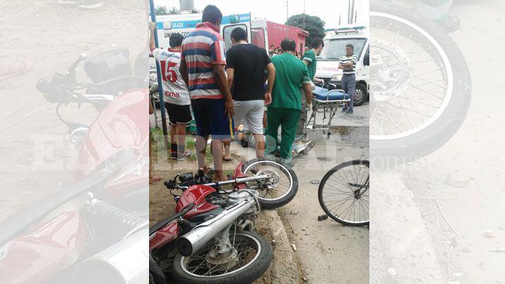 Habriacutean estado circulando en contramano y terminaron chocando