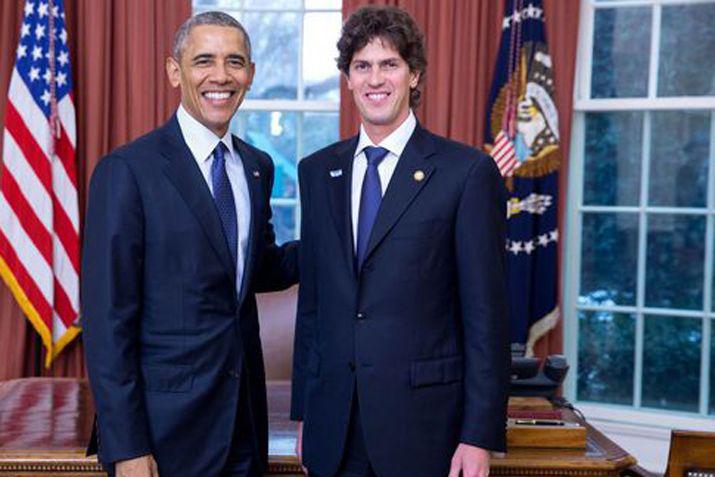 Martín Lousteau con el ex presidente Barack Obama