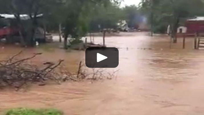 IMPRESIONANTE VIDEO  el departamento Pellegrini bajo agua