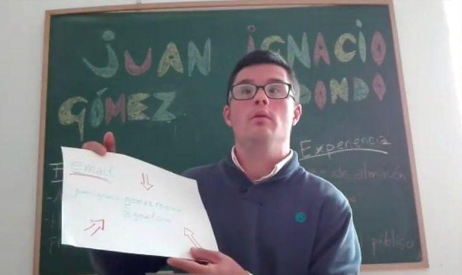 El conmovedor pedido de trabajo de un joven con Siacutendrome de Down