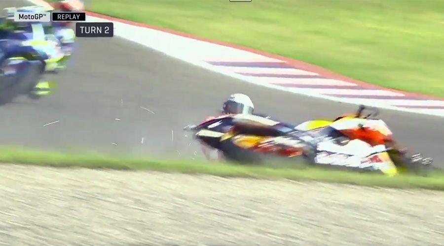 Marc y Alex Maacuterquez las primeras caiacutedas del fin de semana en Las Termas