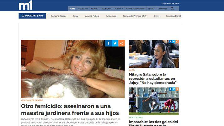 Diarios nacionales se hacen eco del femicidio de la maestra jardinera