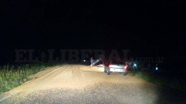 Espectacular vuelco de camioacuten en ruta 92