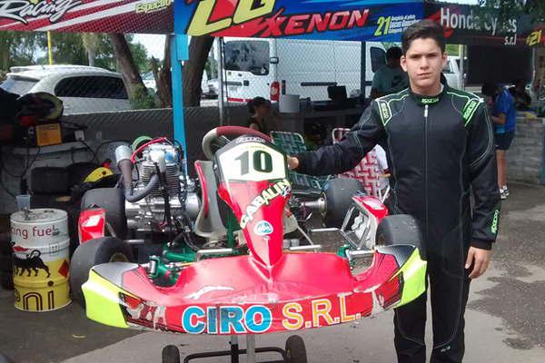 Valentino Bica muestra progresos en el Rotax