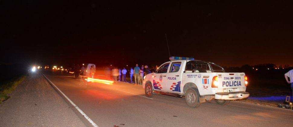 Motociclista muere tras ser embestido en Ruta 34