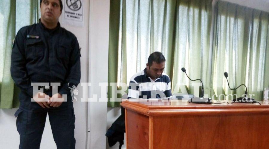 Hugo Chami Gauna durante la audiencia